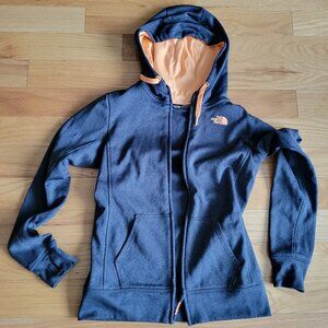 The North Face Gray Full Zip Microfiber Hoodie - Women's Small Petite Activewear